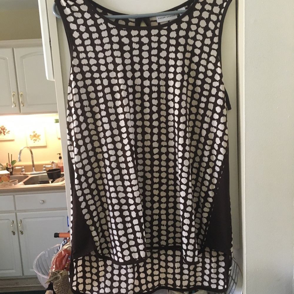 Susan Graver sleeveless blouse
